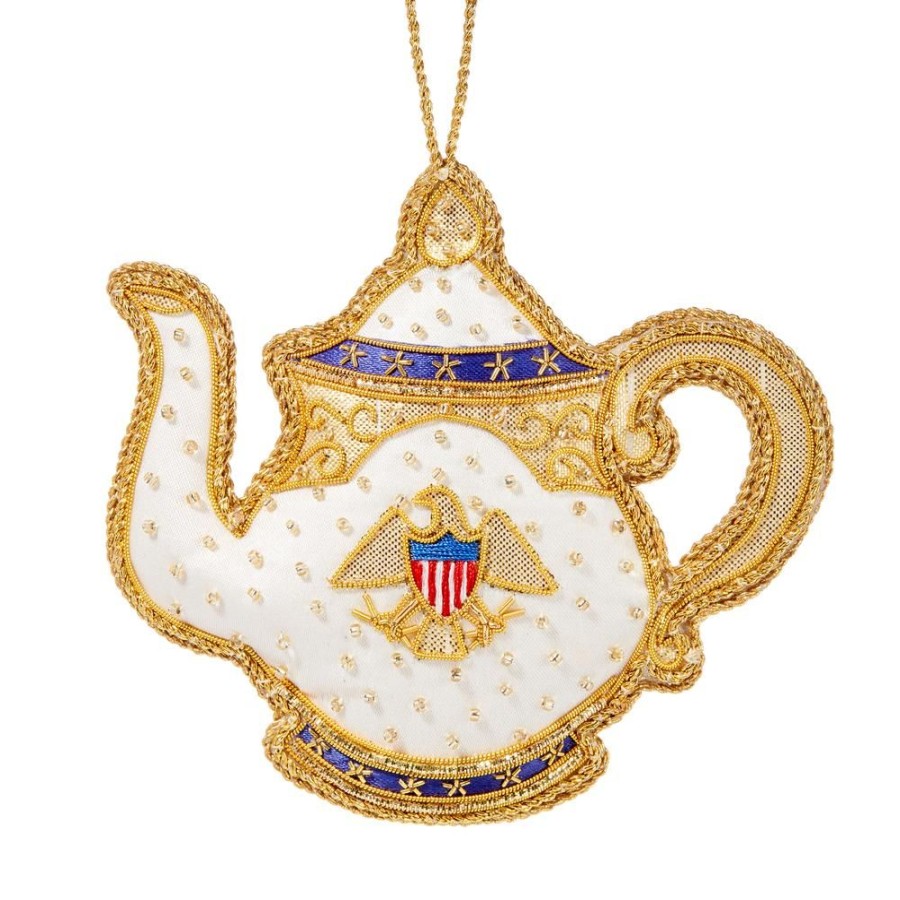 Holidays White House Historical Association | Roosevelt China Teapot Ornament