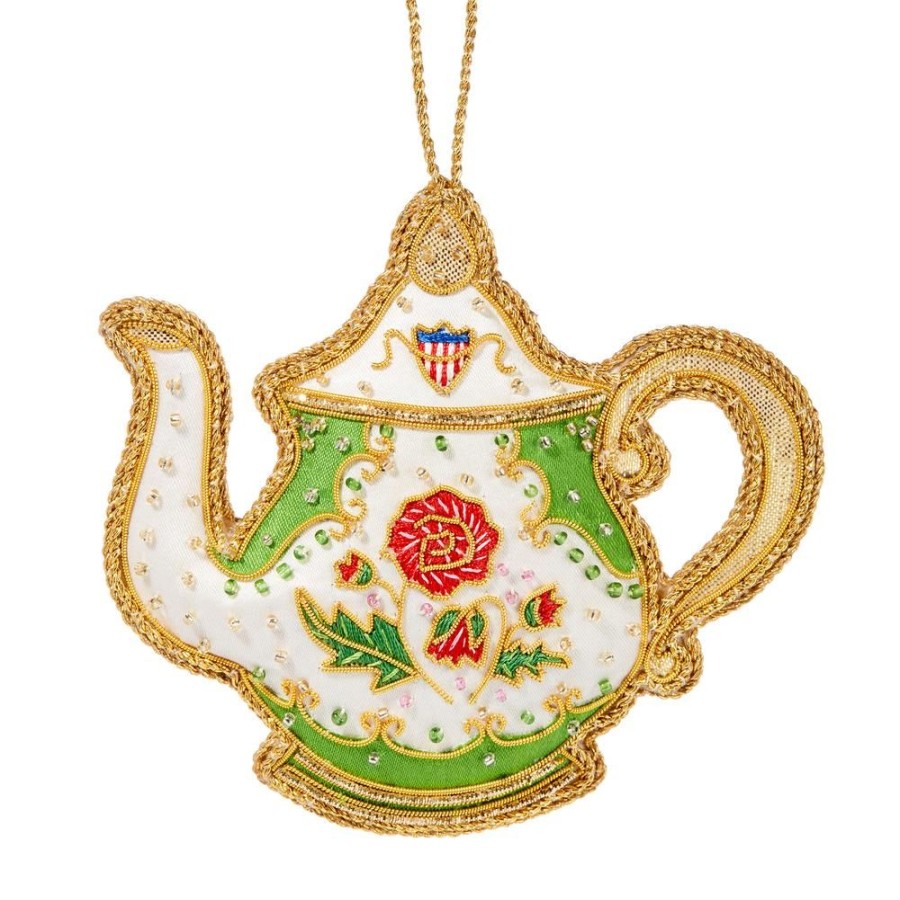 Holidays White House Historical Association | Polk China Teapot Ornament