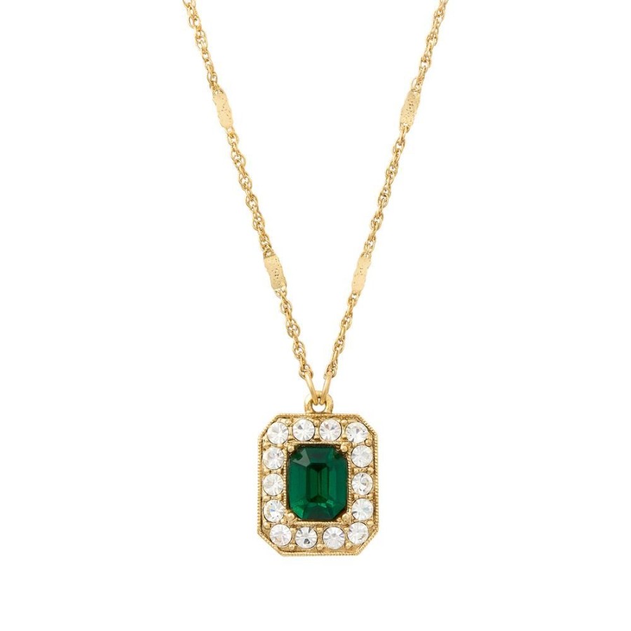 Accessories White House Historical Association | Green Room Emerald Shaped Pendant