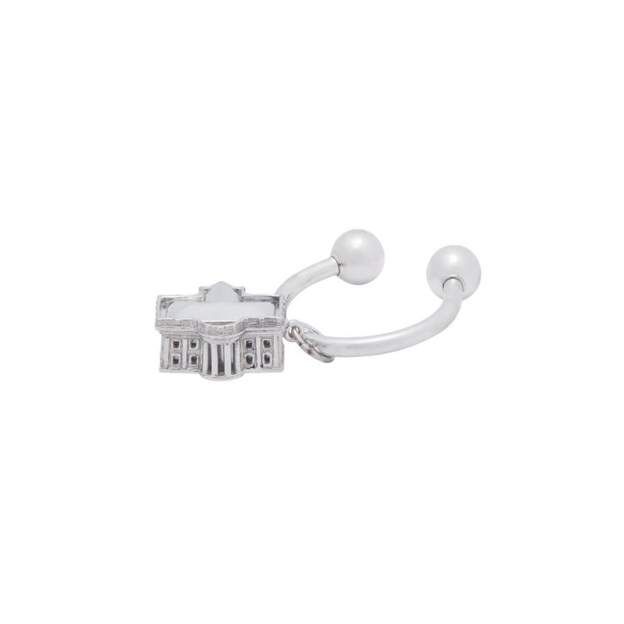 Accessories White House Historical Association | 3D White House Sterling Silver Key Chain