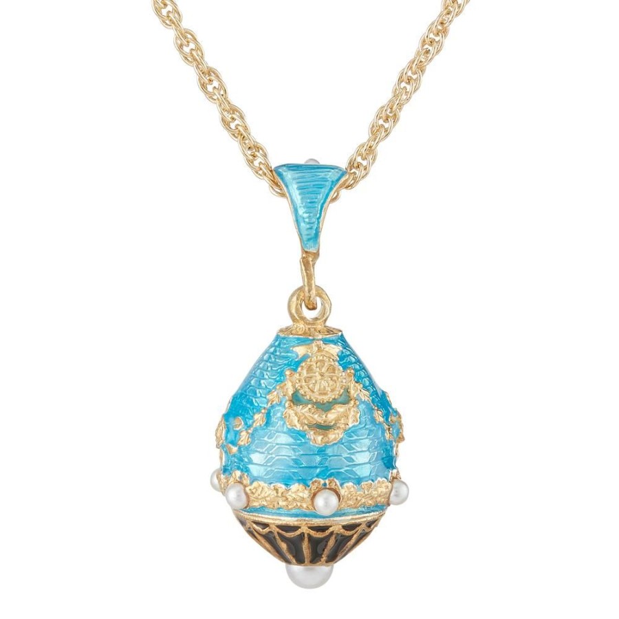 Accessories White House Historical Association | Aqua North Portico Egg Pendant