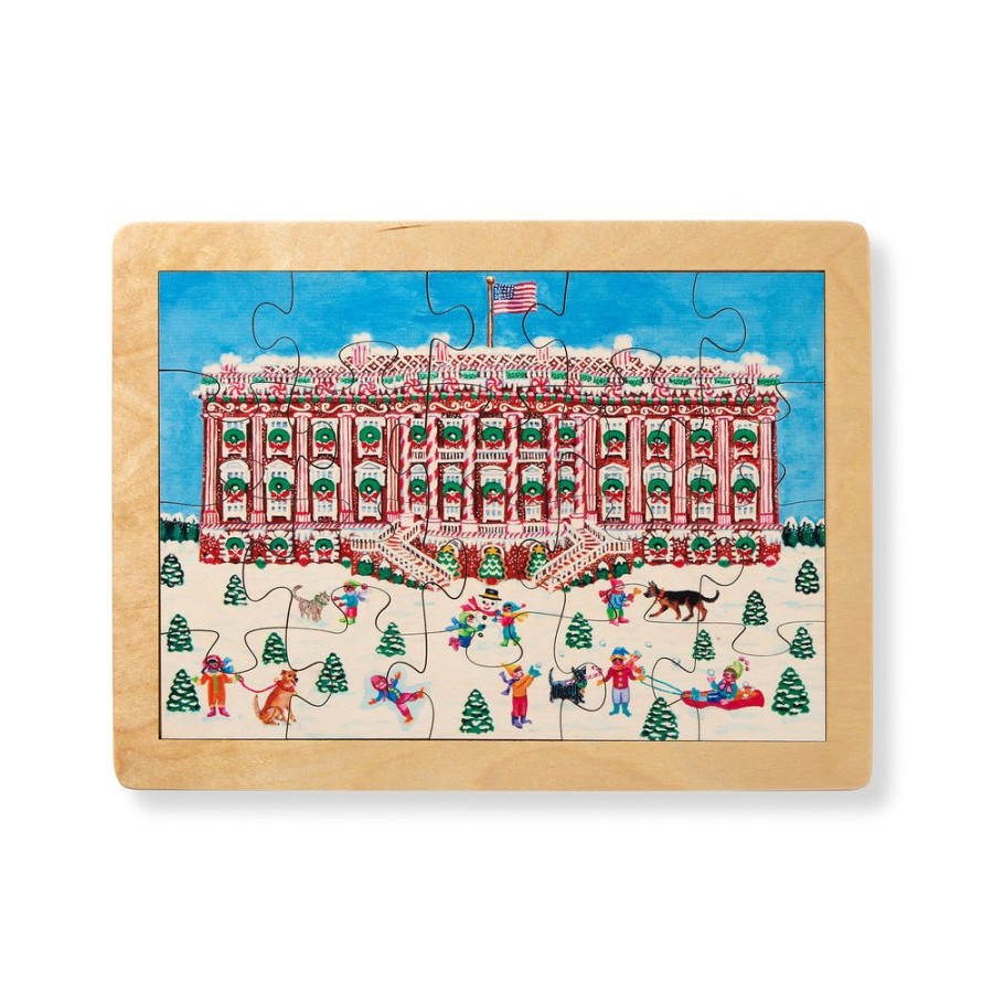 Children White House Historical Association | Gingerbread White House Wooden Puzzle