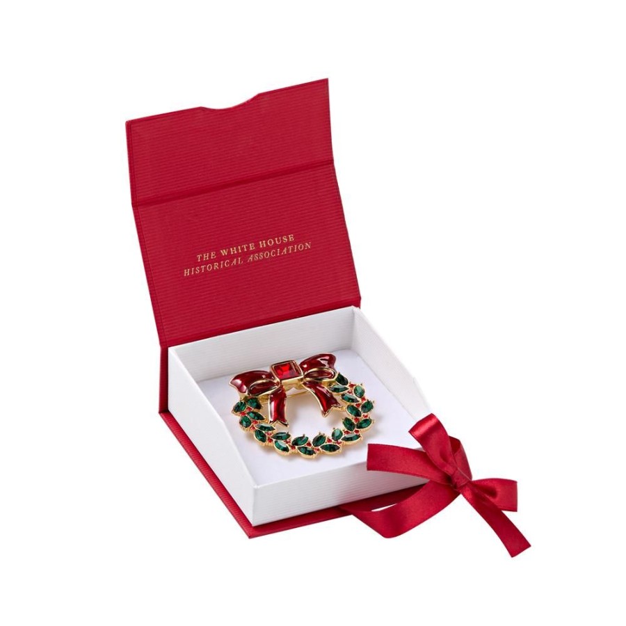 Holidays White House Historical Association | White House Christmas Wreath Brooch