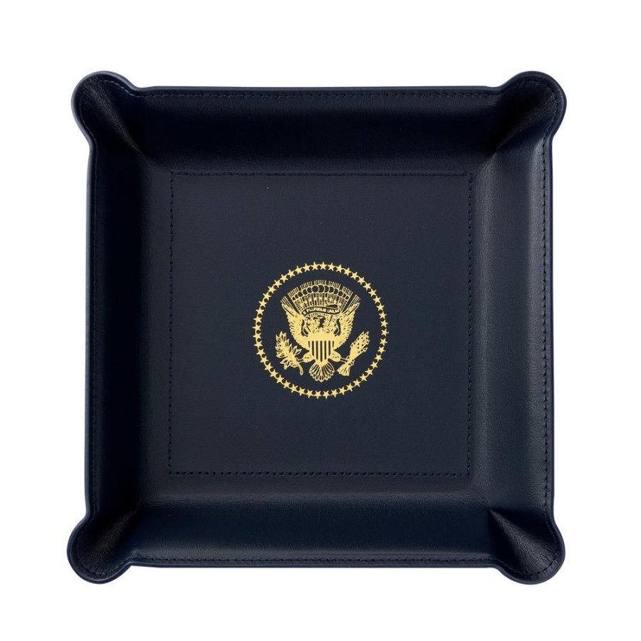 Home & Gifts White House Historical Association | Navy Truman Seal Valet Tray