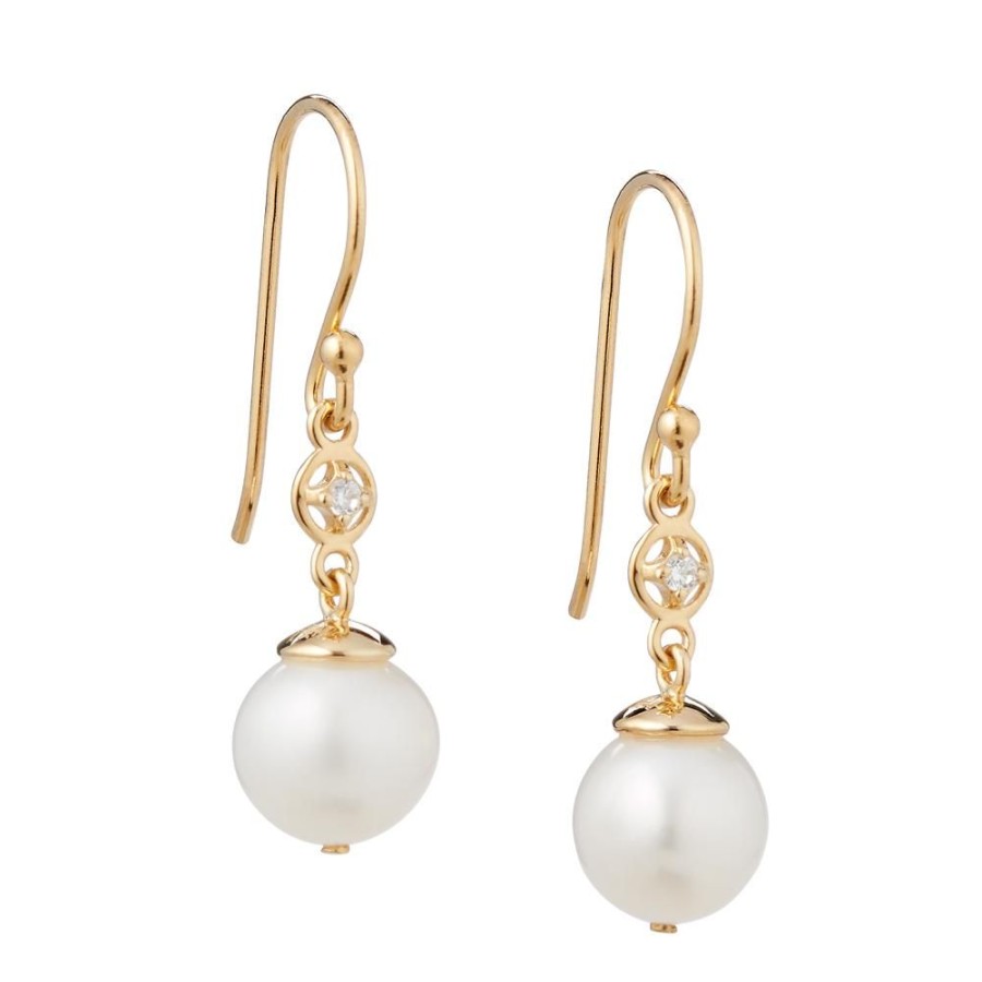 Accessories White House Historical Association | Cubic Zirconia Pearl Drop Earrings