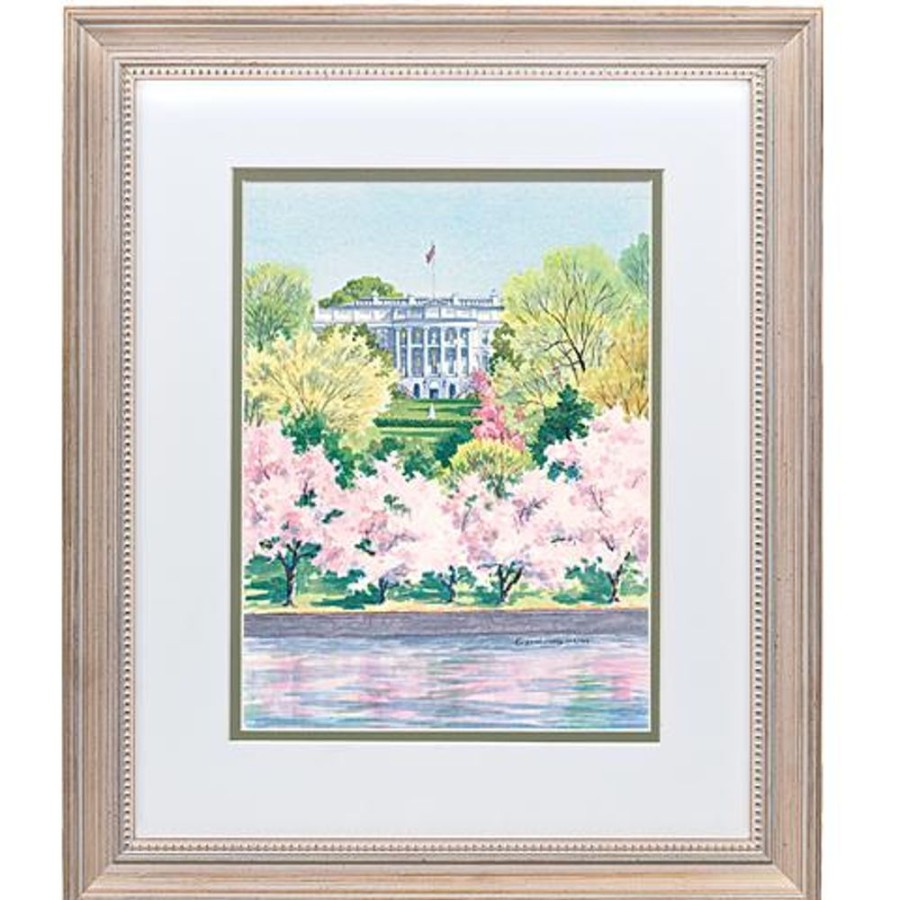 Home & Gifts White House Historical Association | A View Of The White House With Cherry Blossoms