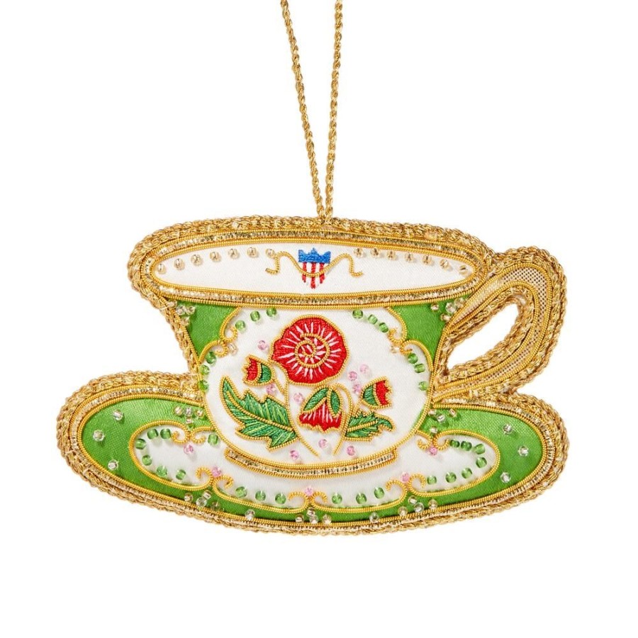 Holidays White House Historical Association | Polk China Teacup Ornament