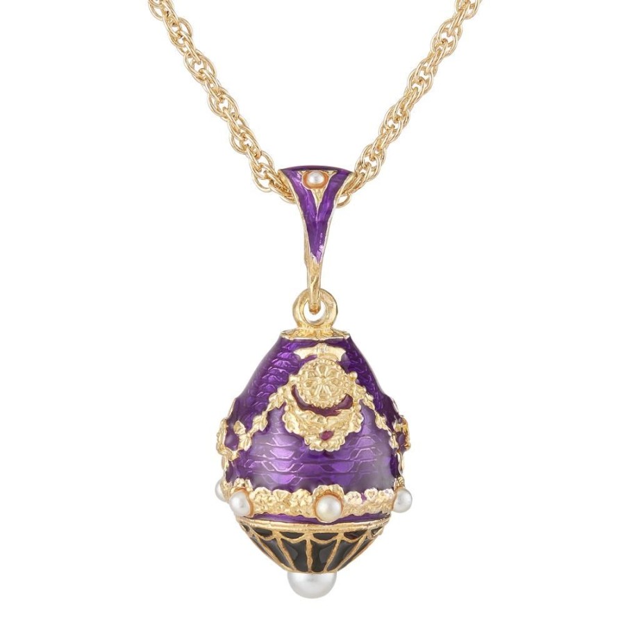 Holidays White House Historical Association | Purple North Portico Egg Pendant