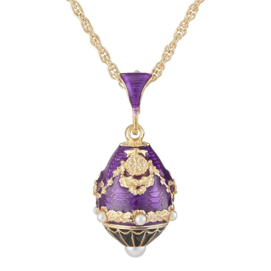 Holidays White House Historical Association | Purple North Portico Egg Pendant