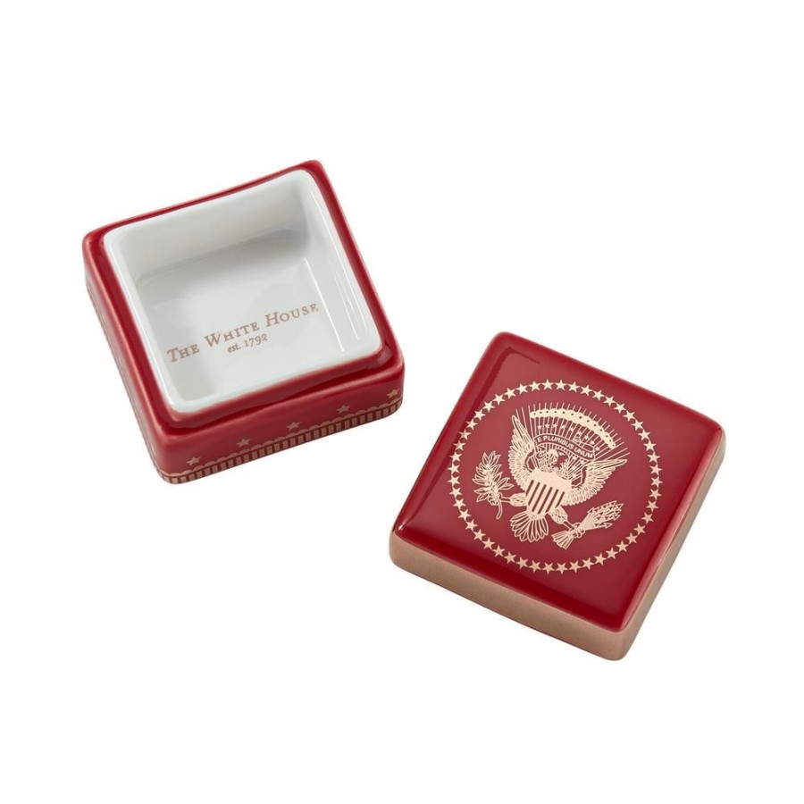 Holidays White House Historical Association | Red Truman Seal Lidded Box