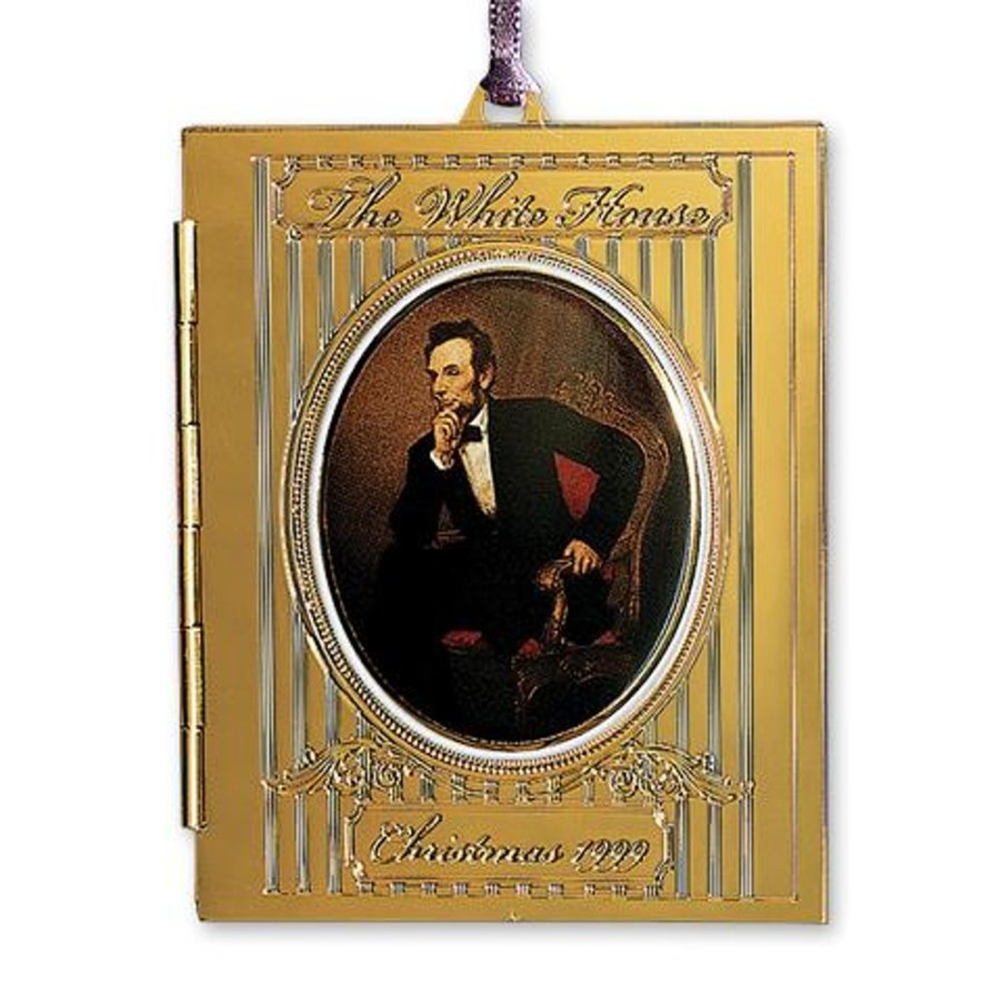 Holidays White House Historical Association | 1999 White House Christmas Ornament, President Abraham Lincoln'S Portrait