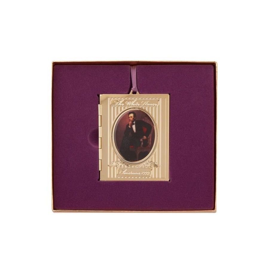 Holidays White House Historical Association | 1999 White House Christmas Ornament, President Abraham Lincoln'S Portrait